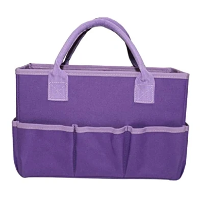 Image of MagiDeal Tote Storage Craft Bag Organizer for Crafts Sewing Art Supplies Organization with Handles Travel Woman Baby Diaper 5 Pockets,
