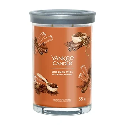Image of Yankee Candle Signature Scented Cinnamon Stick Large Tumbler with Double Wicks Soy Wax Blend Long Burning Perfect Gifts for Women