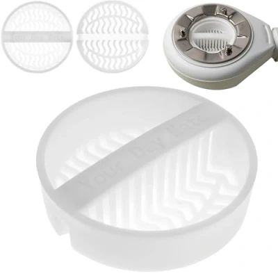 Image of hair strainer for shower drain set, 1 pack, white, compatible with Viega Tempoplex set model 6963, 6962, 6961, 6960, catcher shower, filter