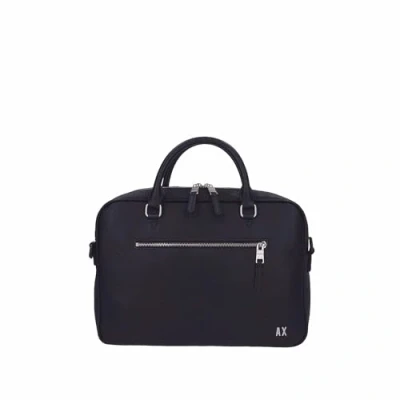 Image of Armani Exchange Briefcase BAG Unisex Briefcase, Size: ONE, Black