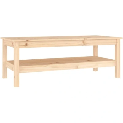 Image of vidaXL Coffee Table 110x50x40 cm Solid Wood Pine