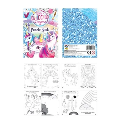 Image of HENBRANDT 10 x Mini Unicorn Puzzle Books