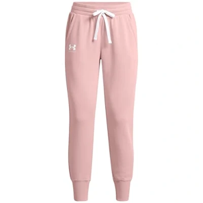Image of Under Armour Women&#039;s Rival Fleece Joggers Sweatpants, Retro Pink, XS
