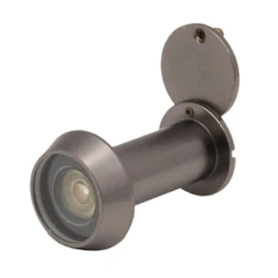 Image of Door Viewer Dark Bronze Peephole Wide Angle 50 75mm Thick Doors