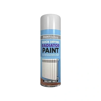 Image of PNJB White Radiator Spray Paint, Heat Resistant Quick Dry Aerosol, Enamel Paint Aerosol Primer, All Purpose 400ML, (1 PCS)
