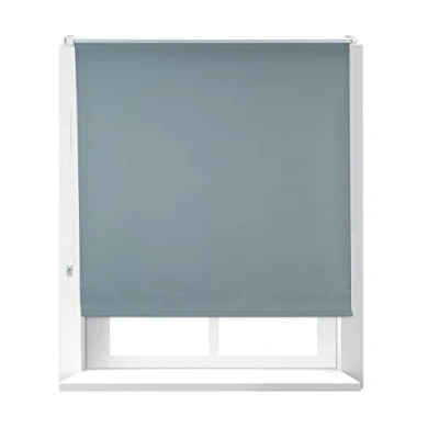 Image of Relaxdays Darkening Blinds with Heat Protection, Thermal Roller, No Drilling, Side Pull Roller Klemmfix, 120 x 160 cm