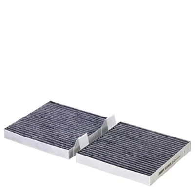Image of 64312284828, 64319184003, 64319237157, 64319312317, 64319312318 Pollen Filter HENGST E2992LC 2 Activated Carbon 186mm 188mm 25mm BMW: X3
