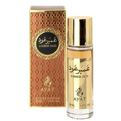 Image of Ayat Perfumes MUSK EMIRATES Miniature Eau de Parfum 30 ml EDP Orientale Arab Original Gift Idea for Men and Women Made Designed in Dubai (Amber Oud)