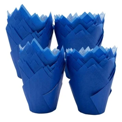 Image of Scrumptious Sprinkles Tulip Muffin Cases, Blue x 200