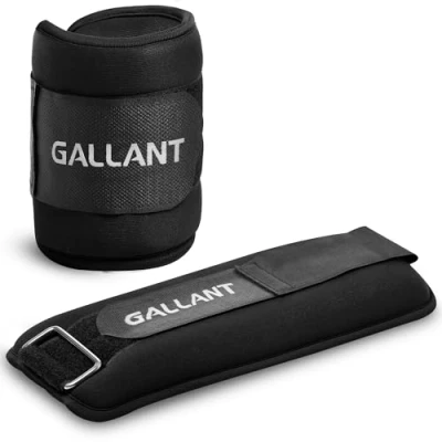 Image of Gallant 2.5kg Ankle Weights For Women and Men Wrist Set, Soft Neoprene Touch, Leg Running Walking Exercise Pilates Equipment, Arm Weights,