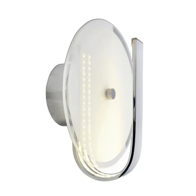 Image of Lucca Integrated LED Wall Lamp Silver 3000K