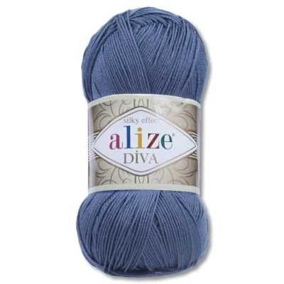 Image of Frida&#039;s Wollhaus Alize 100 g Diva Wool Knitting Crochet Microfibre 64 Colours (353 Dark Blue)