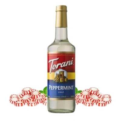 Image of Torani Peppermint Coffee Syrup 750ml for Coffee, Deliciously Flavoured Syrups Drinks, Gift Set &amp; Gifts