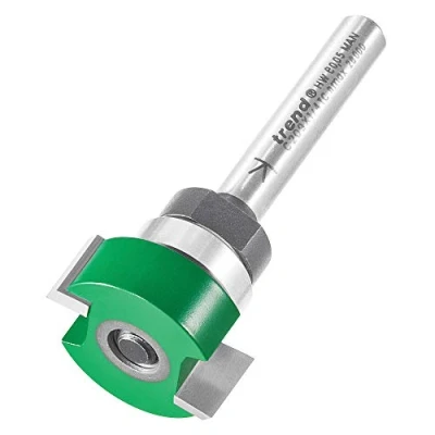 Image of Trend CraftPro Two Flute Intumescent Recessing Router Cutter Bit, 1/4 Inch Shank, 24mm Cut Diameter &amp; 10mm Length, Tungsten Carbide Tipped, C209X1/4TC