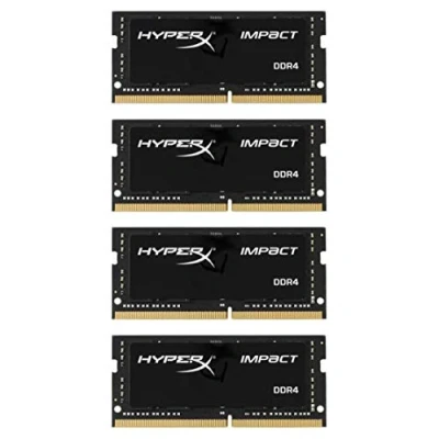 Image of HyperX Impact HX424S15IBK4/64 Memory 64GB Kit*(4x16GB) 2400 MHz DDR4 CL15 SODIMM