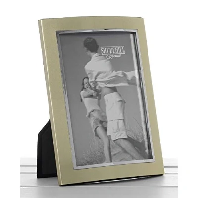 Image of Shudehill Giftware Gold Anodised Photo Frame 5&quot; X 7&quot;