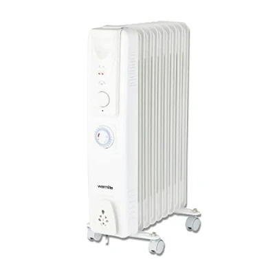 Image of Warmlite 2000W Oil Filled Radiator with 24 Hour Timer