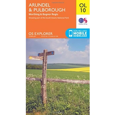 Image of Explorer OL10 Arundel &amp; Pulborough Map With Digital Version