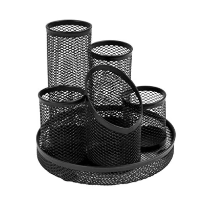 Image of Osco Mesh Pencil Pot Scratch resistant with Non marking Base 5 Tube BLACK DT5 B
