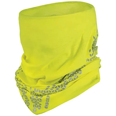 Image of Oxford Coolmax Tech Tube Pro Versatile, Reflective Cycling Neck Tube, Wind Resistant &amp; UV Protective (Fluo)