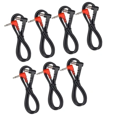 Image of (7) Pack of Effects Pedal Power Cables for use with Dunlop DC Brick Supply