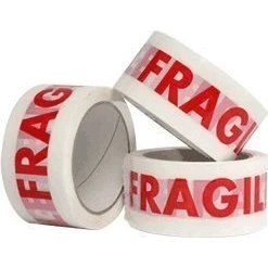 Image of 6 Rolls Printed Fragile Packaging Tape 48mm x 66 Meters Diamond