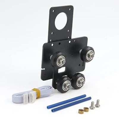 Image of Zeberoxyz Direct Drive Extruder Support Plate with Pulleys Compatible Dual and Single Gear, Easy Printing of Flexible Filament for Creality Ender5 Series 3D Printer (Upgrade Plate)