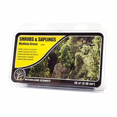 Image of Woodland Scenics F1129 Medium Green Shrubs &amp; Saplings Scenic Brush Foliage