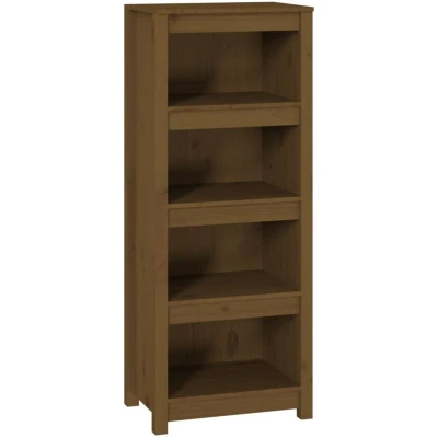 Image of vidaXL Book Cabinet Honey Brown 50x35x125.5 cm Solid Wood Pine