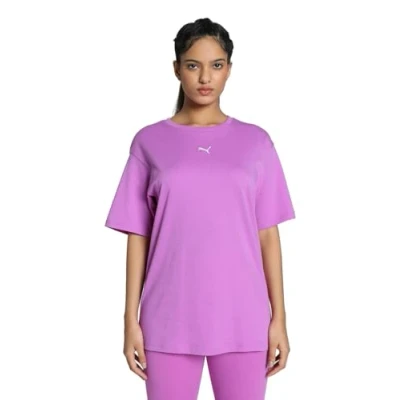 Image of Puma Relaxed TEE Basic Tshirt, Women&#039;s, Size: XL, Wild berry