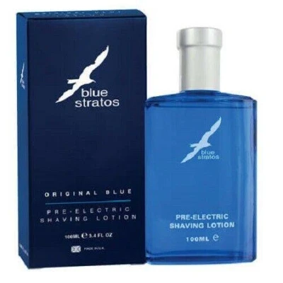 Image of Parfums Bleu Limited Blue Stratos Pre Electric Shaving Lotion 100ml