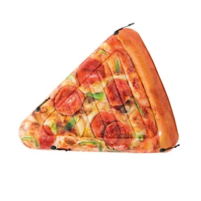 Image of Intex Pizza Slice Inflatable Mat with Realistic Printing, 69 x 57 Inches