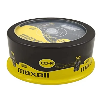 Image of Maxell CD R 52x Blank Discs 700MB Extra Protection (50 Disk Pack Spindle)