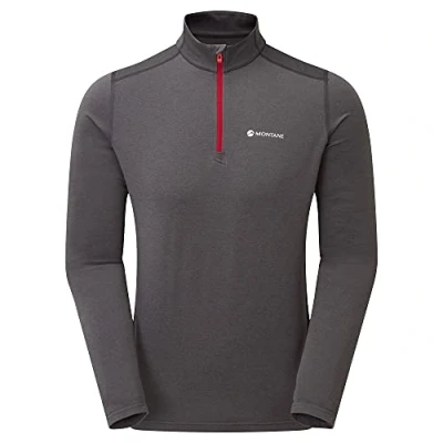 Image of Montane Mens Dart Thermo Zip Neck Slate S