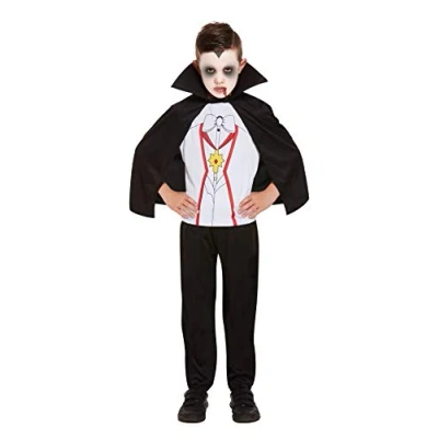 Image of Henbrandt Children&#039;s Halloween Vampire Fancy Dress Costume (Medium / 7 9 Years)
