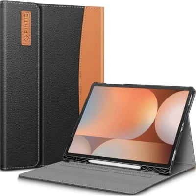 Image of Fintie Case for Samsung Galaxy Tab S10 Plus 2024/ S9 Plus/ FE 5G 12.4 Inch 2023 with Built in S Pen Holder, Multiple Angle Portfolio Business Cover Pocket Auto Sleep/Wake, Black