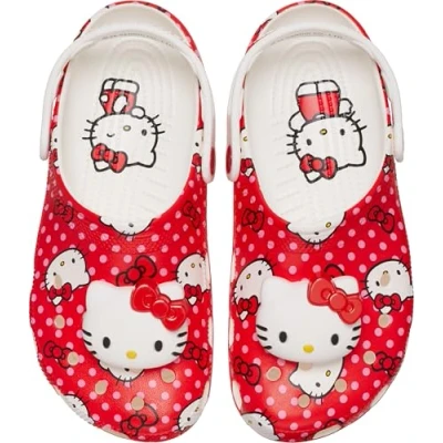 Image of Crocs Hello Kitty Red Classic Clog K, Multi, 6 UK Child