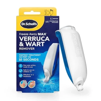 Image of Dr. Scholl&#039;s Freeze Away Max Verruca and Wart Remover for Hands Feet As Fast 10 Seconds to Treat Warts Verrucas, Safe Children Aged 4 Above