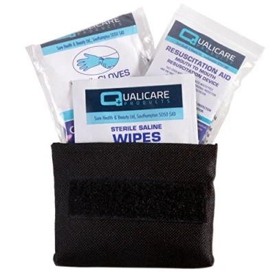 Image of First Aid Emergency Resuscitation Kit Small Belt Pouch Mouth to Face Cover