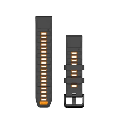 Image of Garmin QuickFit® 26 Silicone Strap One Size, Orange Durable &amp; Comfortable for Running