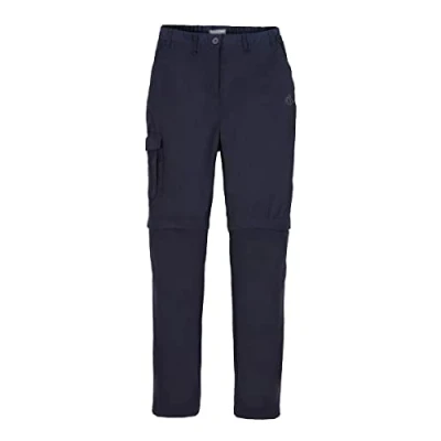 Image of Craghoppers Womens Expert Kiwi Convertible Trousers, Dark Navy, Size 18