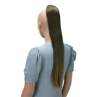Image of CAISHA 26&quot; Hairpiece Ponytail Long Hair Extension Drawstring Straight Brown Mix PH624