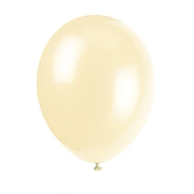 Image of Ivory Cream Premium Latex Balloons (30cm) Pack of 10 Party Decorations for Celebrations and Events