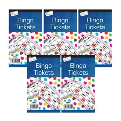 Image of Bingo Game Tickets 600 Games In Jumbo Size Pack Of 5