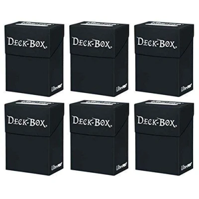 Image of 6x Ultra Pro Deck Box Schwarz Black im Sparset
