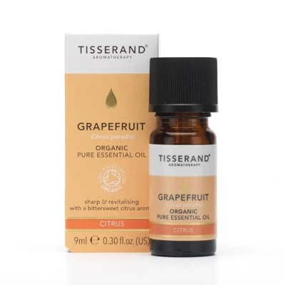Image of Tisserand Aromatherapy ,Grapefruit Organic Essential Oil ,Massage Oil, , Skin For Diffuser ,100% Pure 9ml
