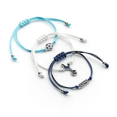 Image of The Carat Shop Tottenham Hotspur Friendship Bracelet Set of 3