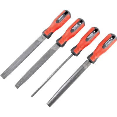 Image of Kennedy 150MM (6&#039;&#039;) 4 Piece Second Cut Engineers File Set with Handles