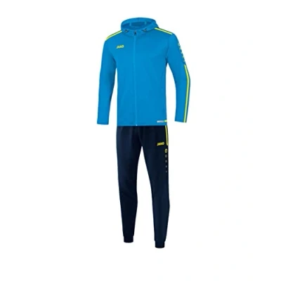 Image of JAKO Striker 2.0 M9419 Men&#039;s Tracksuit Polyester with Hood Blue/Neon Yellow 4XL