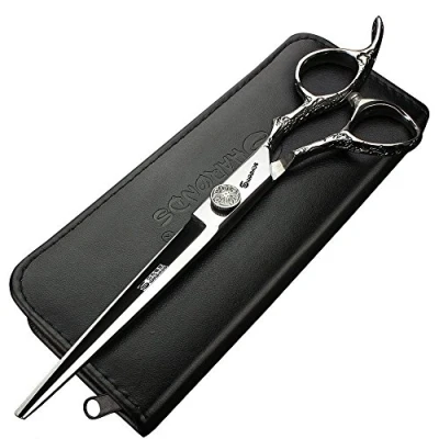 Image of AXEMOORE Professional Hair Scissors 7 Inches Haircut Stainless Steel Cutting Shears For Hairdressing Women &amp; Men